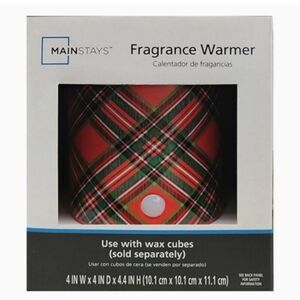 Mainstays Red and Green Plaid Fragrance Warmer